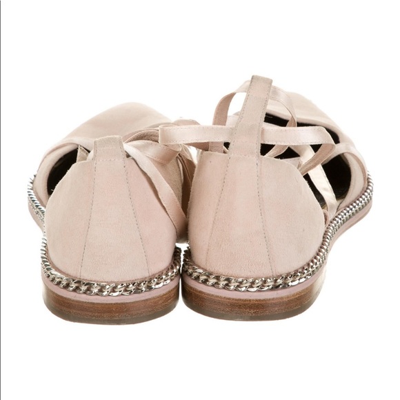 LANVIN Suede Chain Link Accents Espadrilles - Picture 5 of 5